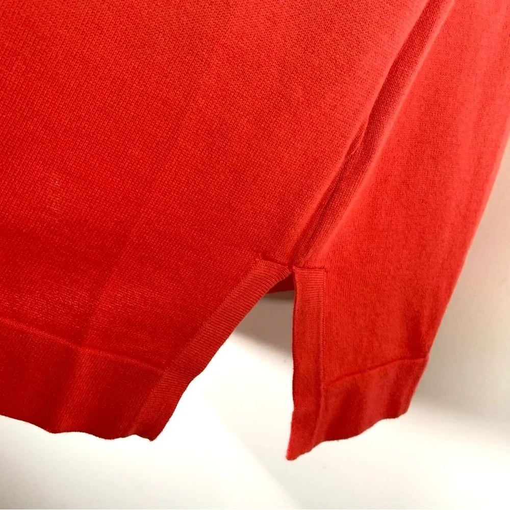 2/$35 Isaac Mizrahi Coral Dip Dye Three Quarter Sleeve Cardigan